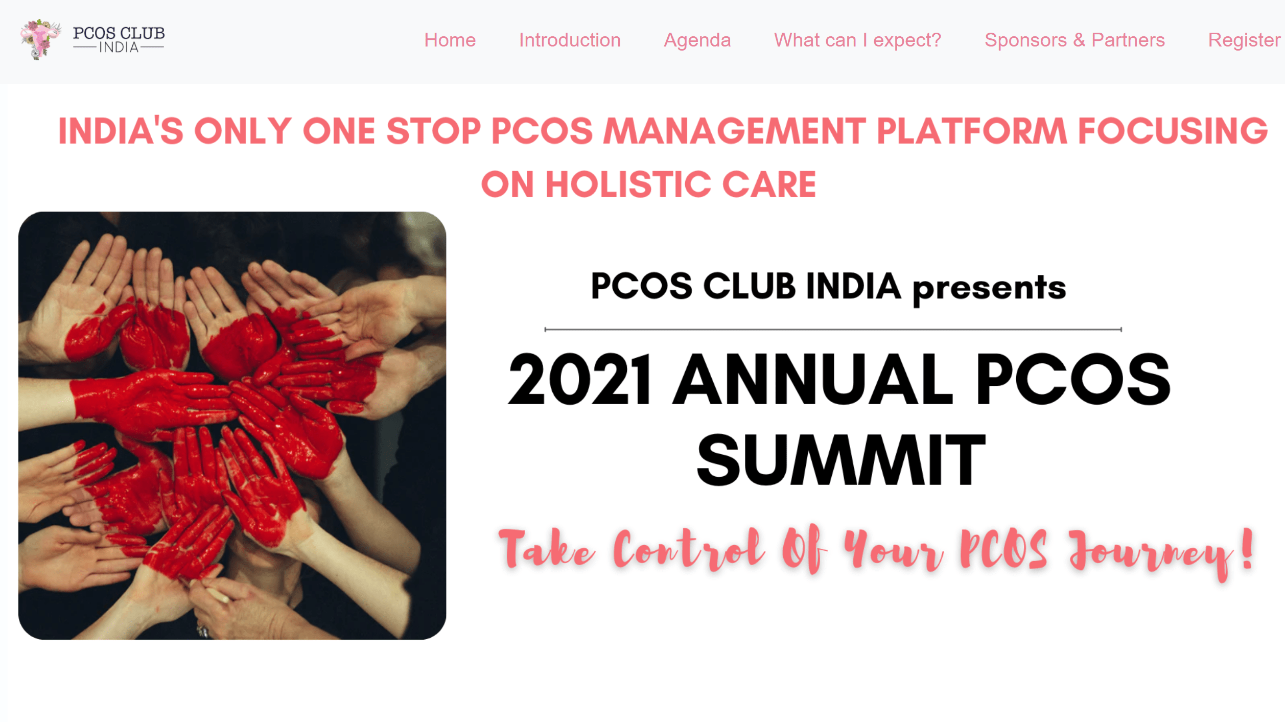 pcos virtual summit landing page