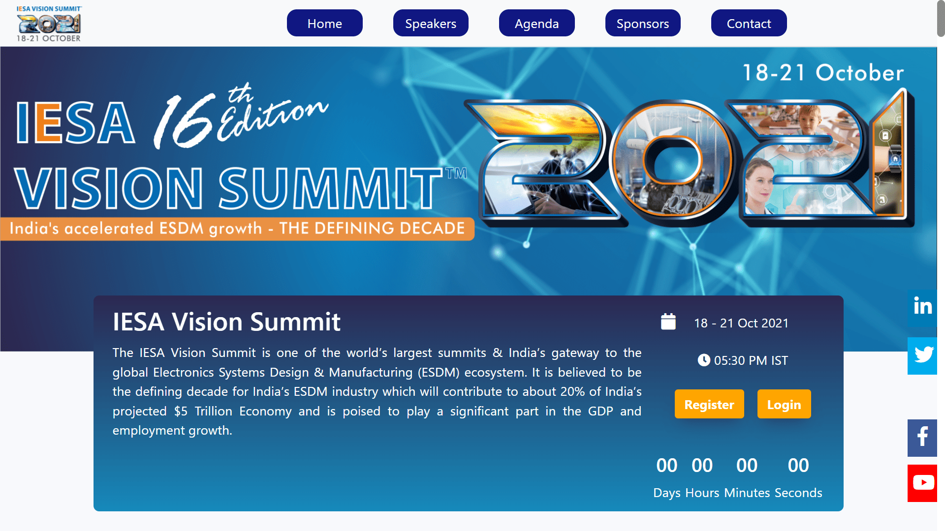 iesa vision summit landing page