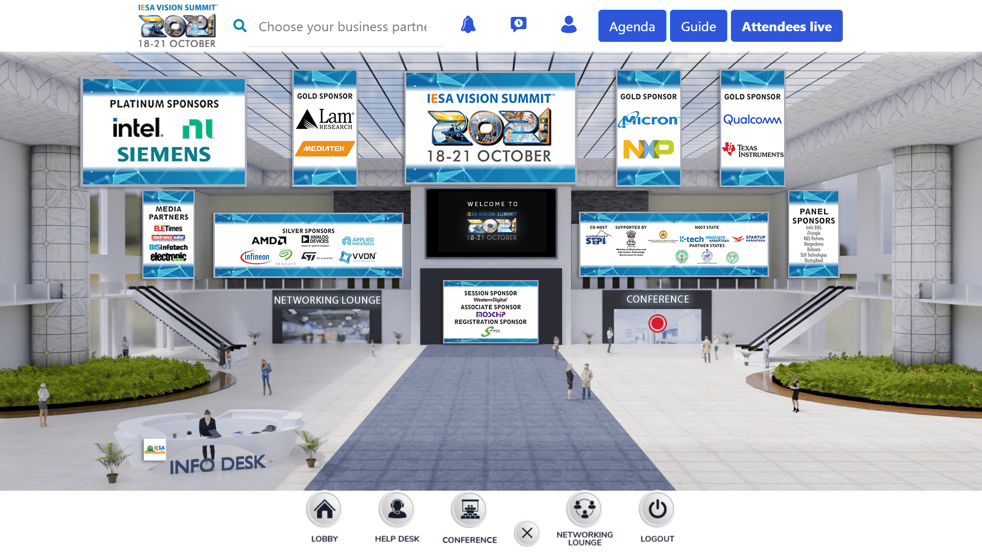 iesa vision summit welcome lobby