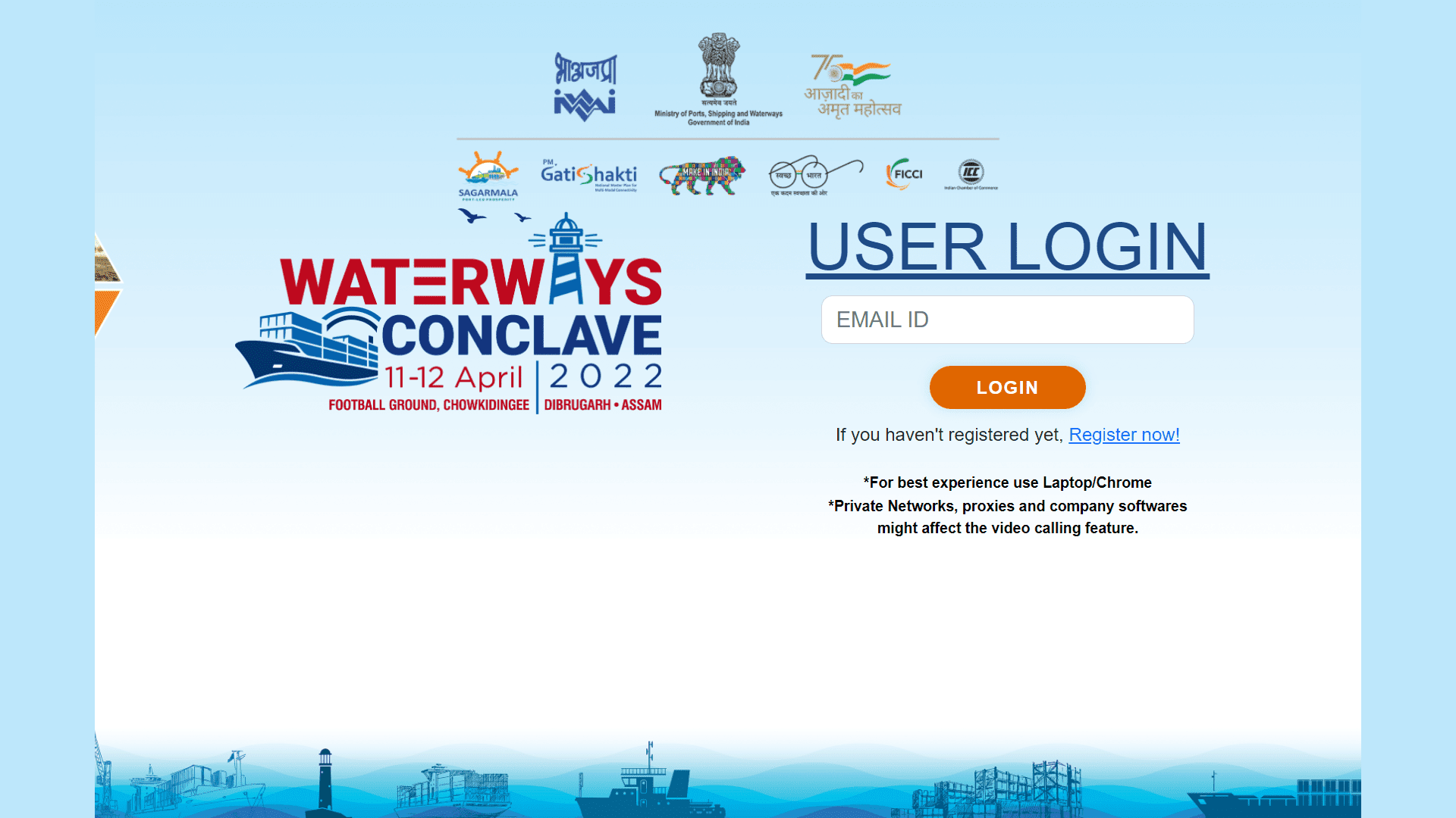 waterways conclave landing page