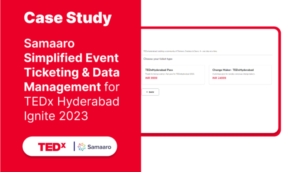 Case Study: Samaaro Event Ticketing Graphic