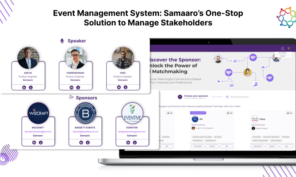 Event Management System: Samaaro’s One-Stop Solution to Manage Stakeholders