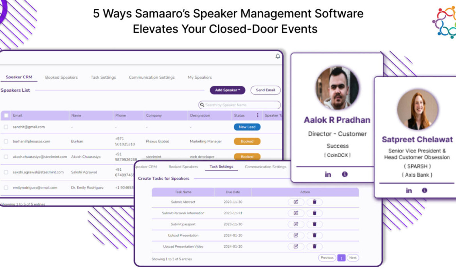 5 Ways Samaaro’s Speaker Management Software Elevates Your Closed-Door Events 