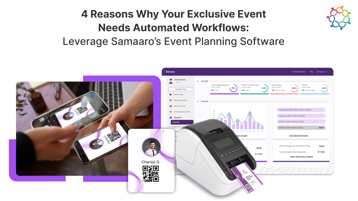 Leverage Samaaro’s Event Planning Software for Automated Workflows