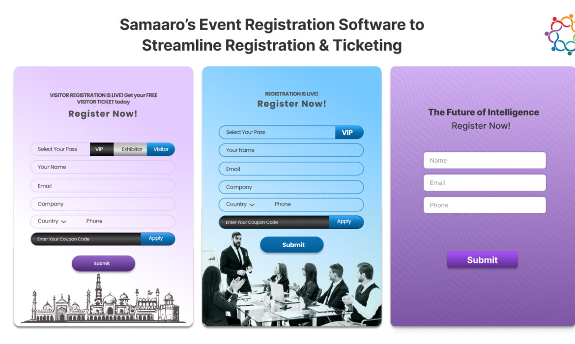 Samaaro's Event Registration Software to Streamline Registration & Ticketing