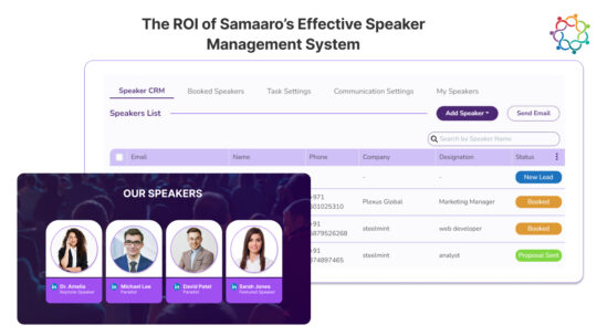 The ROI of Samaaro's Effective Speaker Management System