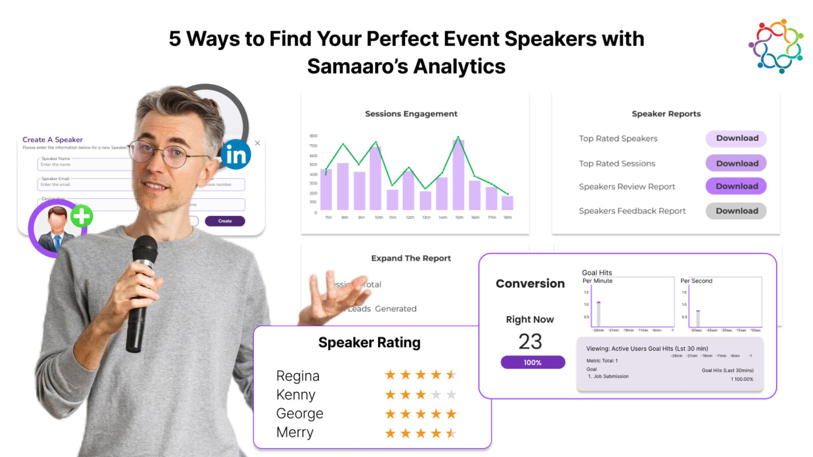 5 Ways to Find Your Perfect Event Speakers with Samaaro’s Analytics