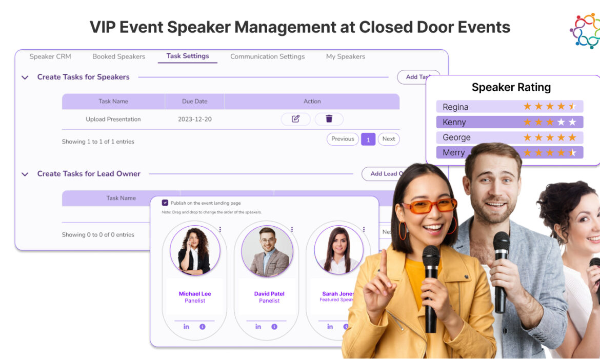 VIP Event Speaker Management at Closed Door Events