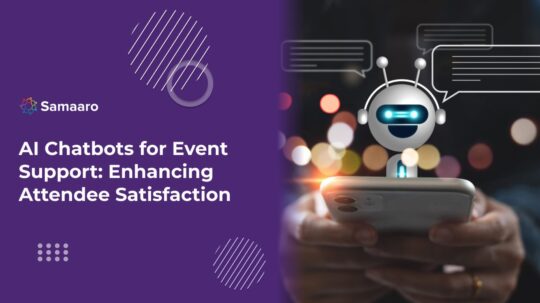 AI chatbot on a phone for event support