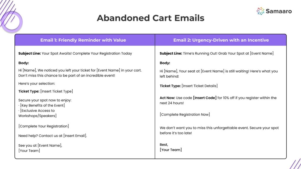 Abandoned Cart Emails