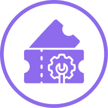 85% faster ticketing setup