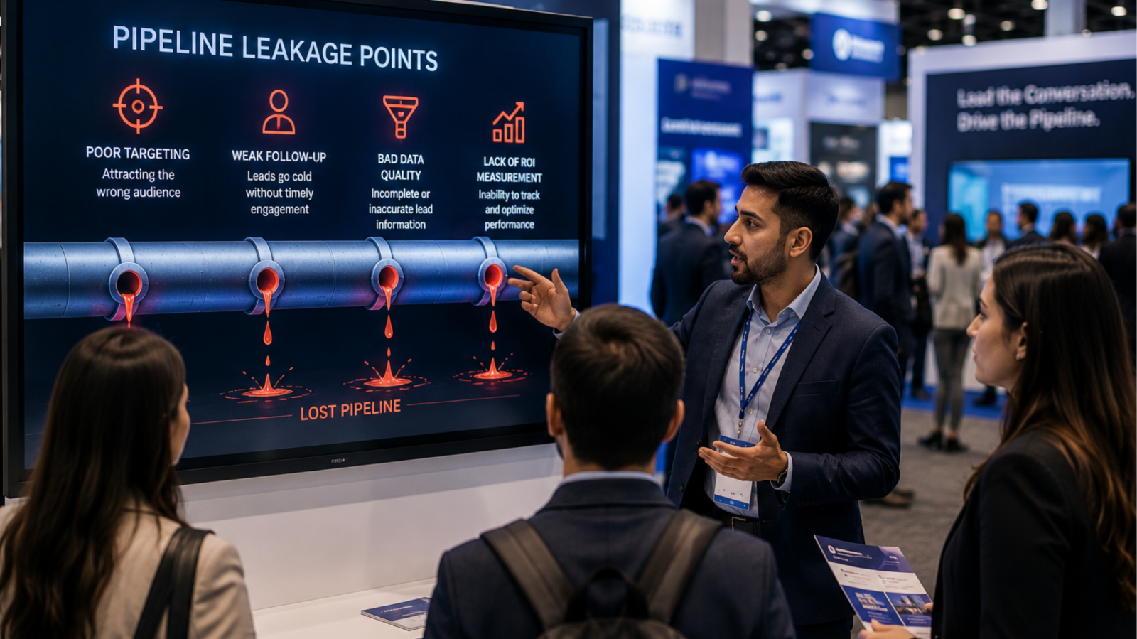 Why Trade Show Marketing Investments Rarely Convert to Pipeline: The Four Leakage Points That Cost the Most