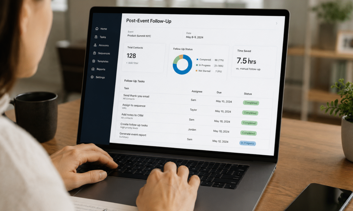 How to Speed Up Post-Event Follow-Up From 8 Hours to Under 30 Minutes