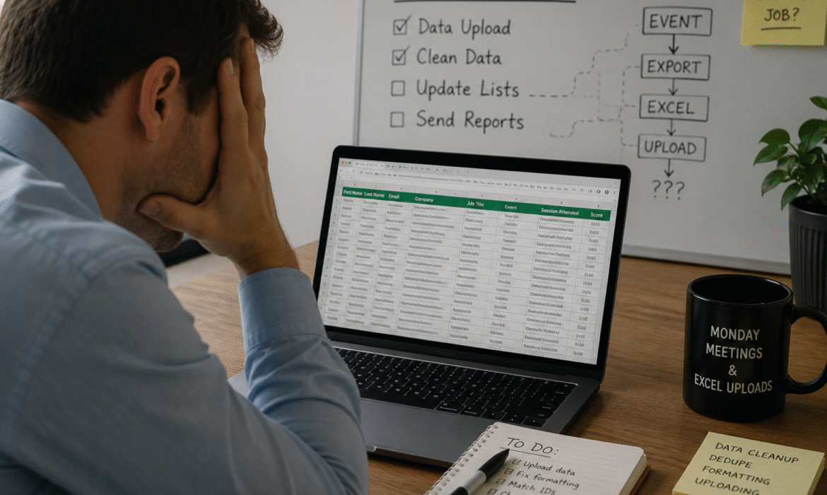 The Monday-Morning Excel Upload: Why It Still Runs Event Marketing in 2026 (And How to End It)