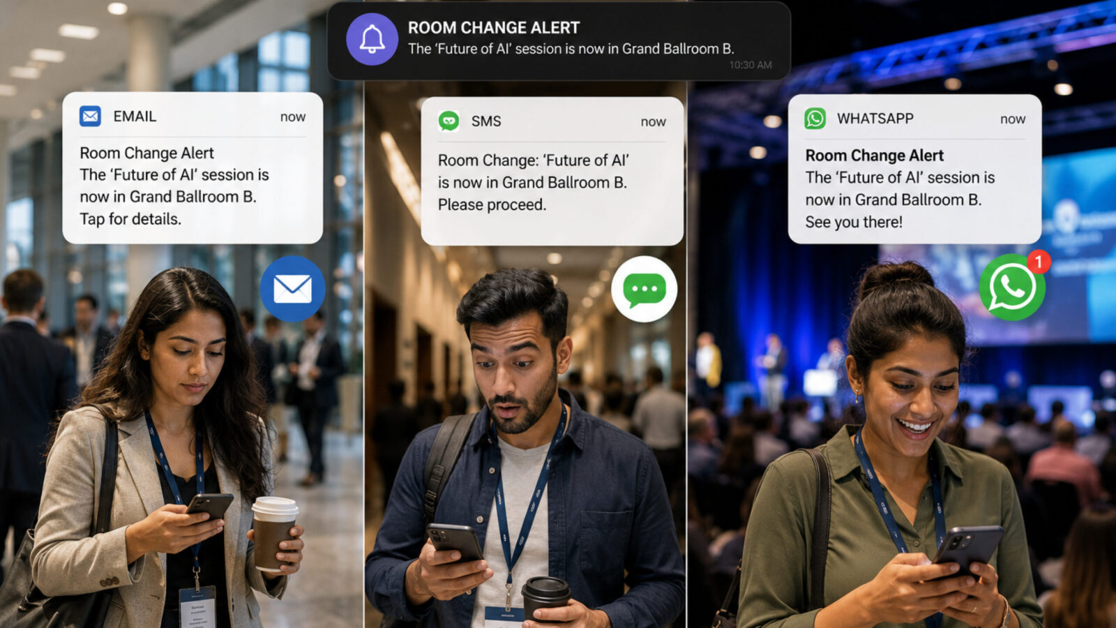 Email, WhatsApp, or SMS: Choosing the Right Channel for Each Event Message