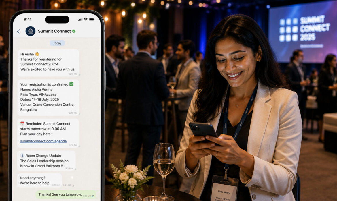 How B2B Event Teams Use WhatsApp Without Annoying Attendees