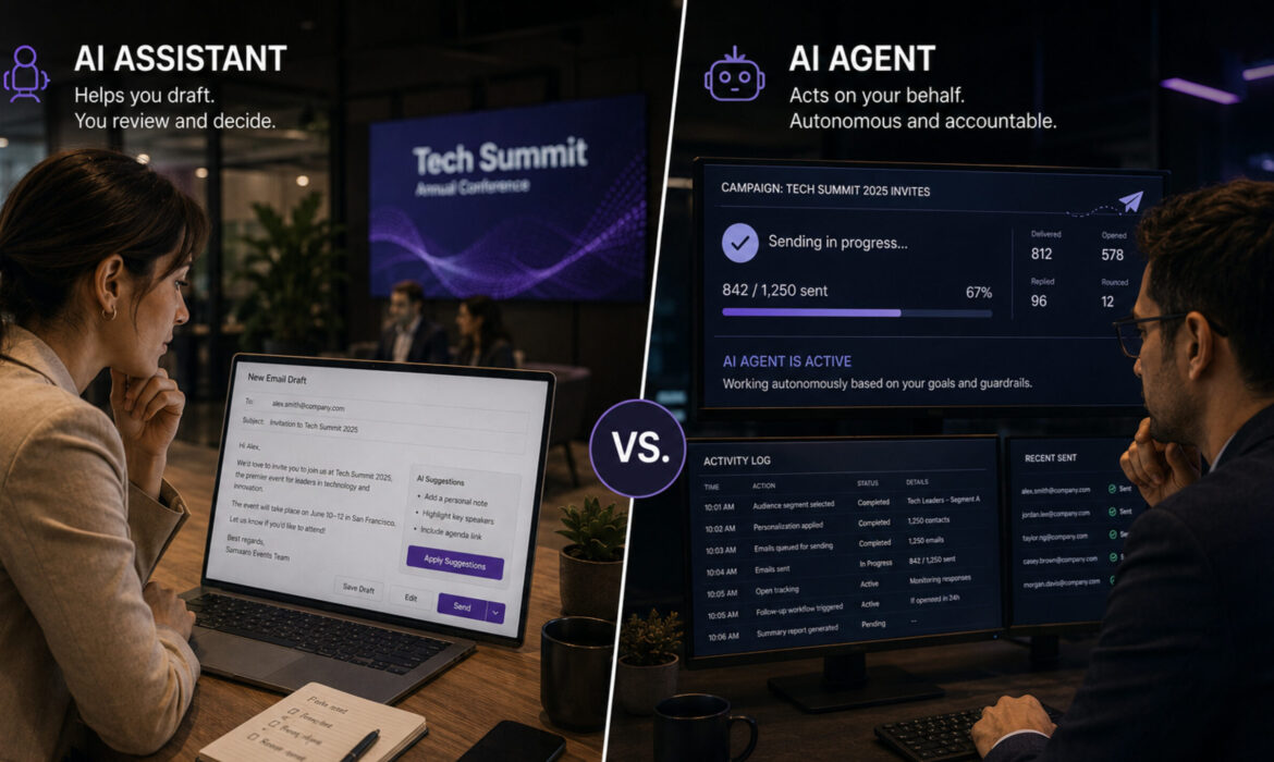 What Separates an AI Agent From an AI Assistant in Event Work