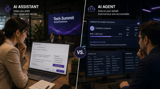 What Separates an AI Agent From an AI Assistant in Event Work