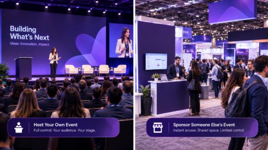 Host Your Own Event or Sponsor Someone Else’s: Which Fits Your GTM Motion